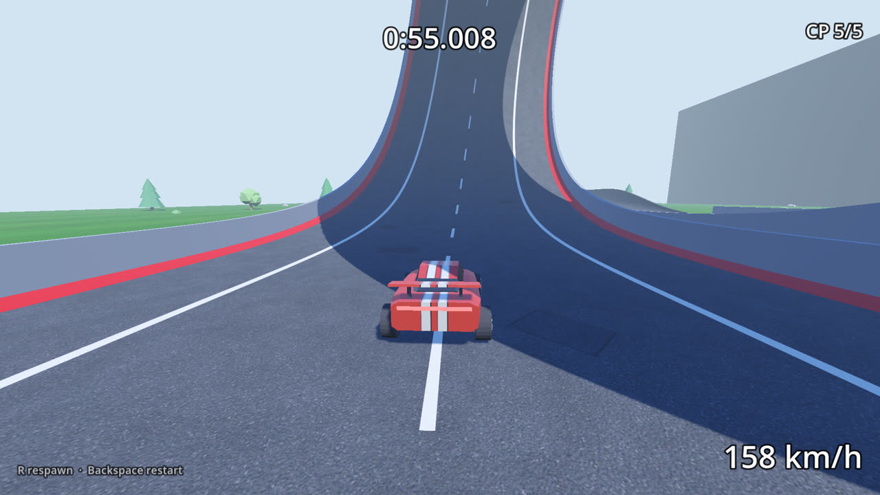 Entering the half-pipe